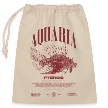 Rotfeuerfisch Marine Fish Keeper Moderne Streetwear - Verschließbarer Geschenkbeutel aus Baumwolle (25x30cm) - Natur - Vorne