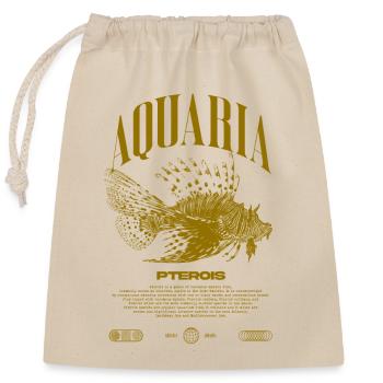 Rotfeuerfisch Marine Fish Keeper Moderne Streetwear - Verschließbarer Geschenkbeutel aus Baumwolle (25x30cm) - Natur - Vorne