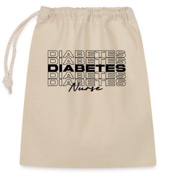 Diabetes Krankenschwester Medizinische Krankenschwestern Stilvoll - Verschließbarer Geschenkbeutel aus Baumwolle (25x30cm) - Natur - Vorne