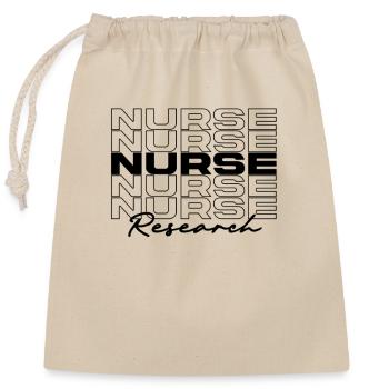 Forschung Krankenschwester Medizinische Krankenschwestern Stilvoll - Verschließbarer Geschenkbeutel aus Baumwolle (25x30cm) - Natur - Vorne