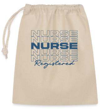 Registrierte Krankenschwester Medizinische Krankenschwestern Stilvoll - Verschließbarer Geschenkbeutel aus Baumwolle (25x30cm) - Natur - Vorne
