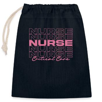 Intensivkrankenschwester Krankenschwester Medizinische Krankenschwestern Stilvoll - Verschließbarer Geschenkbeutel aus Baumwolle (25x30cm) - Navy - Vorne