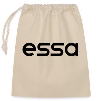 Essa - Closable cotton gift bag (25x30cm) - nature - Front