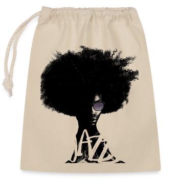Jazz - Sac cadeau en coton avec cordon (25 x 30 cm) - nature - Devant