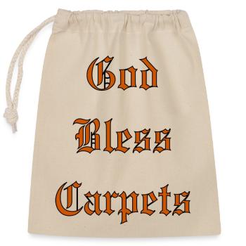 GodBlessCarpets - Sac cadeau en coton avec cordon (25 x 30 cm) - nature - Devant