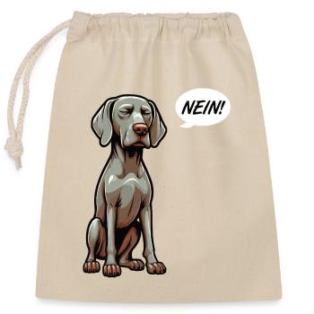 Pas de Weimaraner Weimaraner Amoureux Weimaraner Weimaraner Chien - Sac cadeau en coton avec cordon (25 x 30 cm) - nature - Devant