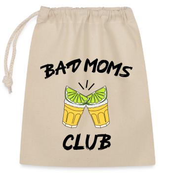 Bad Moms Club Tequila Maman Maman Cheers Girls - Sac cadeau en coton avec cordon (25 x 30 cm) - nature - Devant