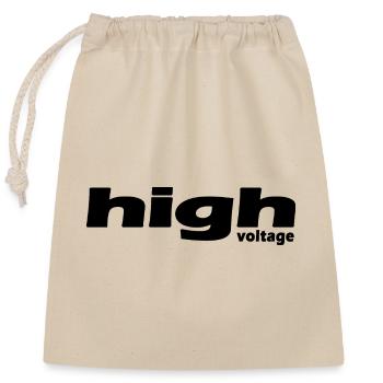 Électricien Watt Volt Résistance Haute Tension - Sac cadeau en coton avec cordon (25 x 30 cm) - nature - Devant