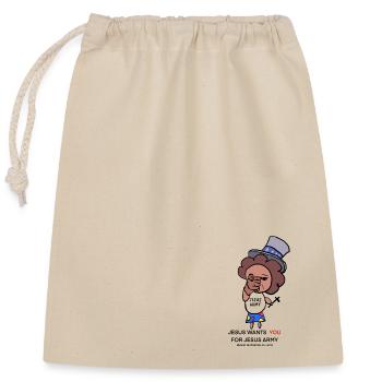 Jesus Army - Closable cotton gift bag (25x30cm) - nature - Front