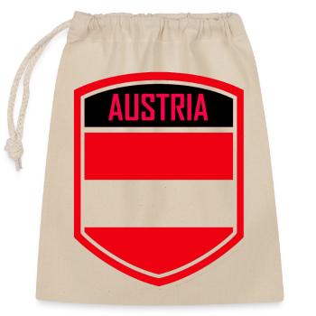 Autriche Europe Alpes Landmark Vienne - Sac cadeau en coton avec cordon (25 x 30 cm) - nature - Devant