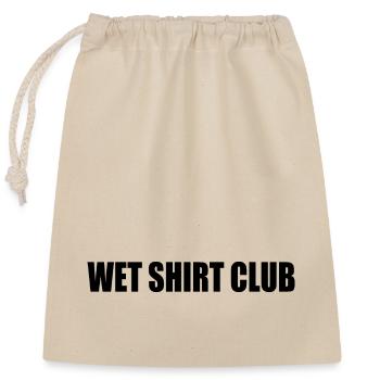 Wet shirt club - Verschließbarer Geschenkbeutel aus Baumwolle (25x30cm) - Natur - Vorne