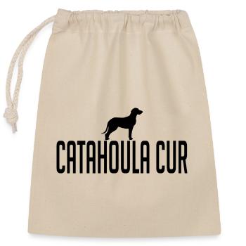 Catahoula Cur Dog breed Dogs Wilsigns - Closable cotton gift bag (25x30cm) - nature - Front