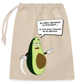 L'avocat de la défense - Sac cadeau en coton avec cordon (25 x 30 cm) - nature - Devant