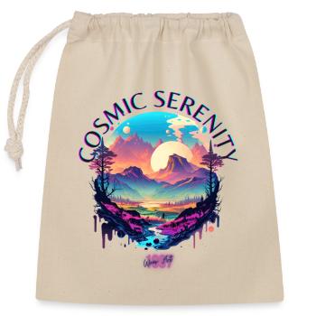 Cosmic Serenity - Closable cotton gift bag (25x30cm) - nature - Front