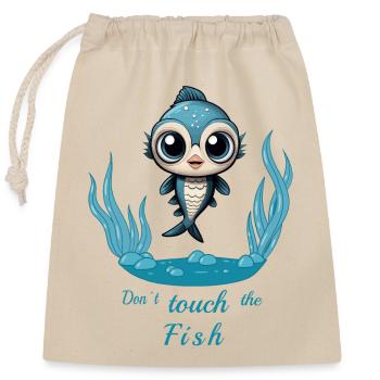 Sweet Fish - Closable cotton gift bag (25x30cm) - nature - Front