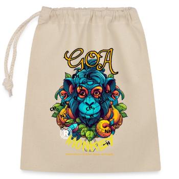 Wisdom of the Sacred Monkey - Verschließbarer Geschenkbeutel aus Baumwolle (25x30cm) - Natur - Vorne