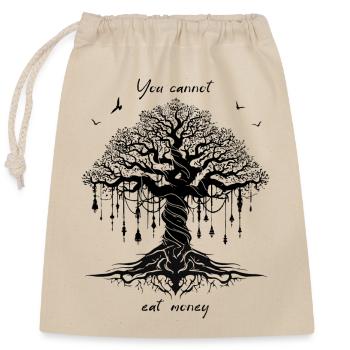 tree - Closable cotton gift bag (25x30cm) - nature - Front