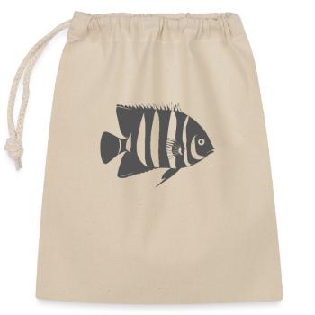 Incroyable poisson-archer - Sac cadeau en coton avec cordon (25 x 30 cm) - nature - Devant