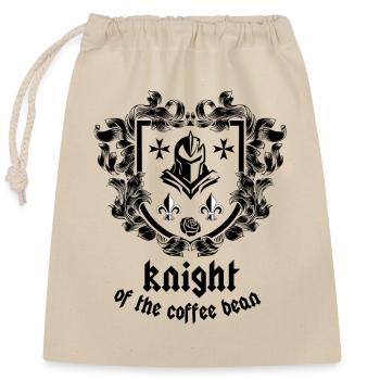 Knight of coffee - Verschließbarer Geschenkbeutel aus Baumwolle (25x30cm) - Natur - Vorne
