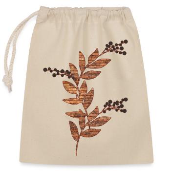 Brick Plant - Closable cotton gift bag (25x30cm) - nature - Front