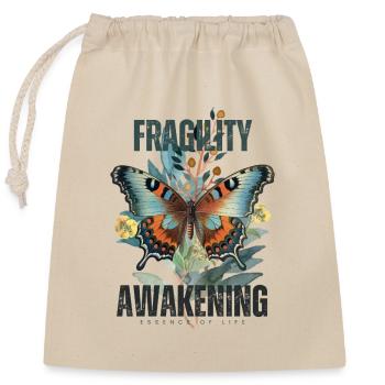 Soul wake - Closable cotton gift bag (25x30cm) - nature - Front