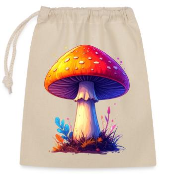 fly agaric - Closable cotton gift bag (25x30cm) - nature - Front