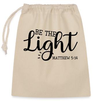 Light of the World - Closable cotton gift bag (25x30cm) - nature - Front