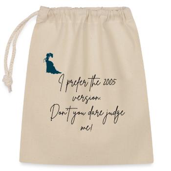 Let's laugh with Jane Austen - Closable cotton gift bag (25x30cm) - nature - Front