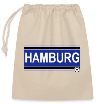 Hamburg , Tradition , Hamburg Fussball Fan (25) - Verschließbarer Geschenkbeutel aus Baumwolle (25x30cm) - Natur - Vorne