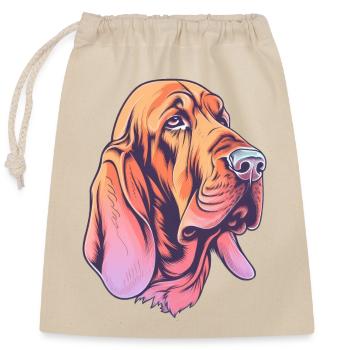 Bloodhound - Closable cotton gift bag (25x30cm) - nature - Front