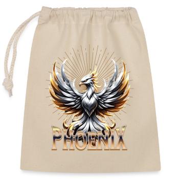 Phoenix Mythical Bird - Closable cotton gift bag (25x30cm) - nature - Front