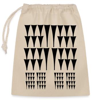 Extraordinary design - Closable cotton gift bag (25x30cm) - nature - Front