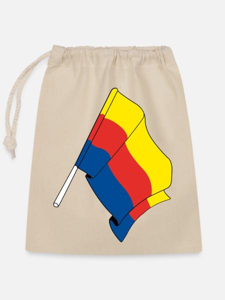 Flagge der Provinz Nordholland - Verschließbarer Geschenkbeutel aus Baumwolle (25x30cm) - Natur