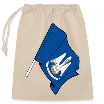 Drapeau de Lousiane - Sac cadeau en coton avec cordon (25 x 30 cm) - nature - Devant