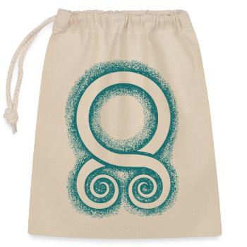Troll Cross A Symbol of Protection - Closable cotton gift bag (25x30cm) - nature - Front