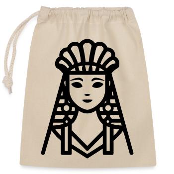 pharaon - Sac cadeau en coton avec cordon (25 x 30 cm) - nature - Devant