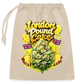 Graffiti du Pound Cake de Londres - Sac cadeau en coton avec cordon (25 x 30 cm) - nature - Devant