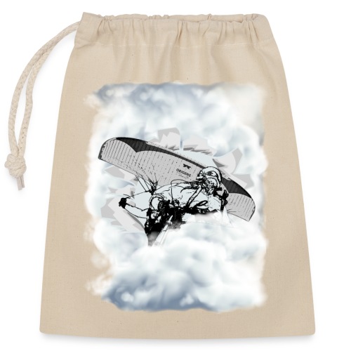 Du kan flyve. Paragliding i skyerne - Gavepose i bomuld, der kan lukkes (25x30 cm)