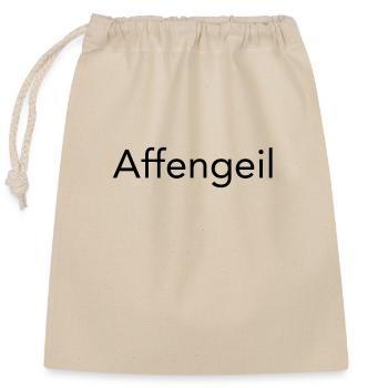 Awesome - Closable cotton gift bag (25x30cm) - nature - Front