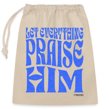 Christianity Christian Bible Verse - Closable cotton gift bag (25x30cm) - nature - Front