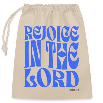Christianity Christian Bible Verse - Closable cotton gift bag (25x30cm) - nature - Front
