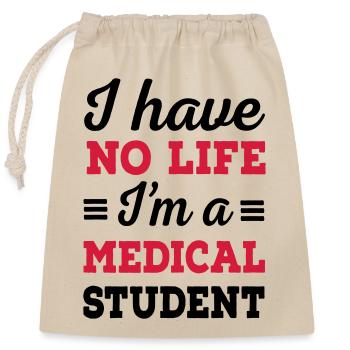 6061912 127058735 étudiant en médecine - Sac cadeau en coton avec cordon (25 x 30 cm) - nature - Devant