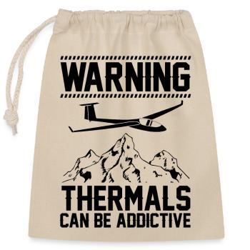 Mouches thermiques | Cadeaux planeurs planeurs - Sac cadeau en coton avec cordon (25 x 30 cm) - nature - Devant