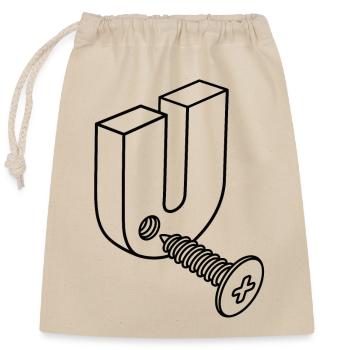 Fick dich, mechaniker humor, Screw U, Screw you, - Verschließbarer Geschenkbeutel aus Baumwolle (25x30cm) - Natur - Vorne