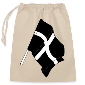 Drapeau de Cornouailles - Sac cadeau en coton avec cordon (25 x 30 cm) - nature - Devant