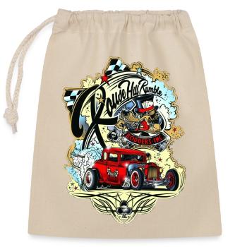 Hot rod - Sac cadeau en coton avec cordon (25 x 30 cm) - nature - Devant