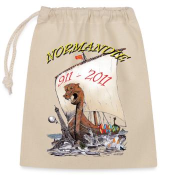 NORMANDIE COPYRIGHT LOUIS RUNEMBERG - Verschließbarer Geschenkbeutel aus Baumwolle (25x30cm) - Natur - Vorne