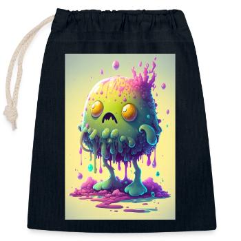 Zombie Frozen - Verschließbarer Geschenkbeutel aus Baumwolle (25x30cm) - Navy - Vorne