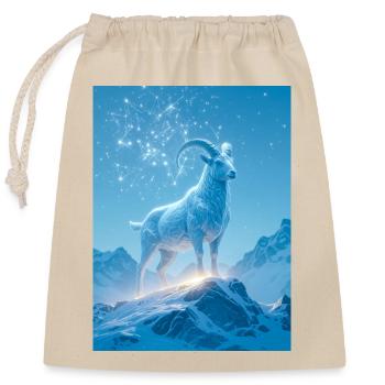 Ancient cosmic guardian ascending - Closable cotton gift bag (25x30cm) - nature - Front