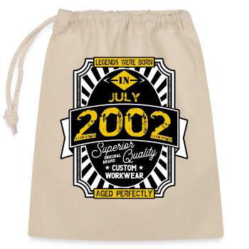 2002 JULY - Closable cotton gift bag (25x30cm) - nature - Front